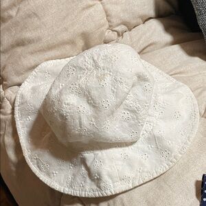 Carter's White Eyelet Sun Hat for Kids